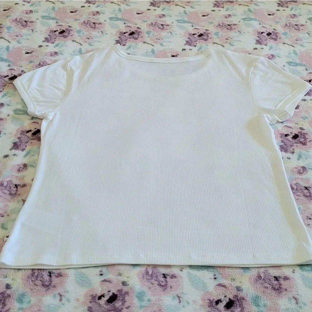 Roxy Frozen❄️ Day Ribbed Tee👕 - NWT - Picture 13 of 13